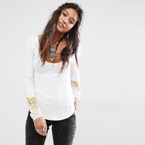 Free People Thermal Layering Long Sleeve Top